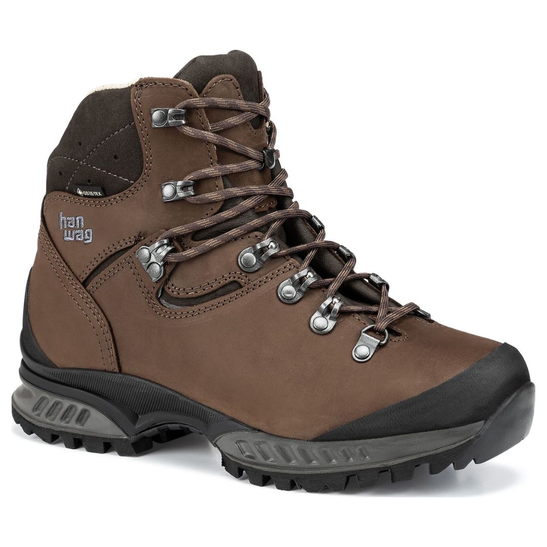 Hanwag Women's Tatra II Wide Lady Gore-Tex i brunt skinn