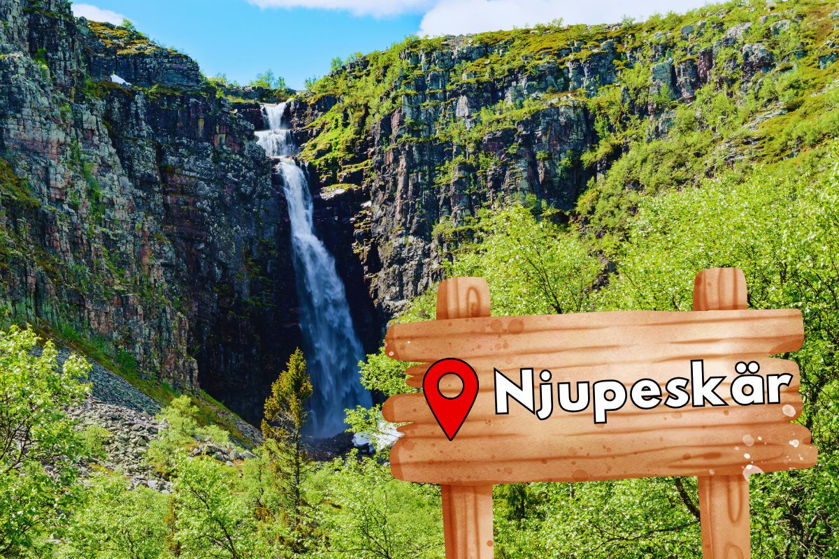 Njupeskär vattenfall Vildmarknaden.se Njupeskär vattenfall i Fulufjällets nationalpark, Sveriges högsta vattenfall